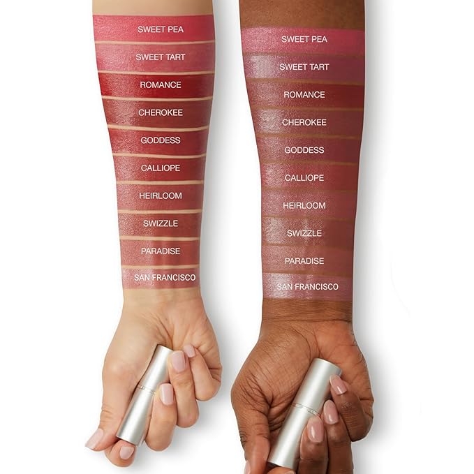 Honeybee Gardens Truly Natural Long Lasting Lipstick, San Francisco, Pink and Peach With Rose, Naturally Hydrating & Nourishing, Vegan, Gluten-Free & Cruelty-Free, 0.11 oz / 3 g