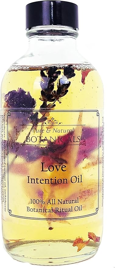 Love Intention Ritual Spa Set | 100% Natural | 10 oz Soy Candle, 4 oz Intention Oil, 8 oz Bath Salts | Attraction, Commitment, Seduction Rituals | Wiccan, Pagan, Spiritual Gift