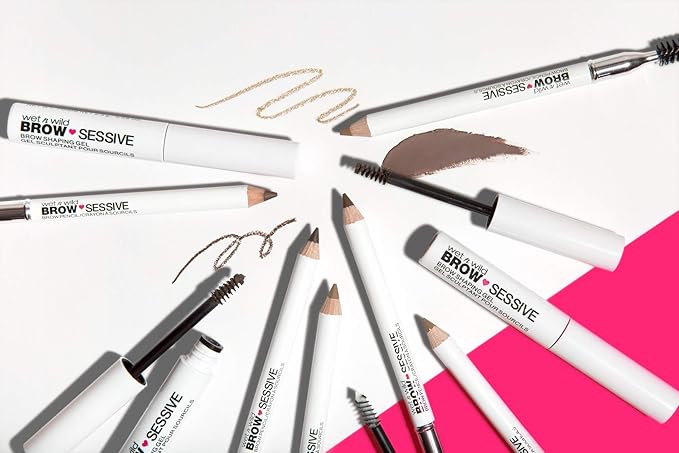 wet n wild Brow Pencil, Medium Brown | Ultra-Precise | Dual-Ended Spoolie | Buildable Formula | Cruelty-Free & Vegan