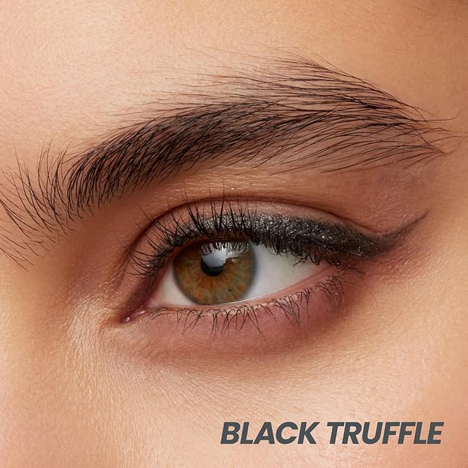 Wonderskin Eyeliner Pencil, 1440 Longwear Black Glitter Eyeliner Pencil - Waterproof, Sharpenable & Smudge Proof (Black Truffle)