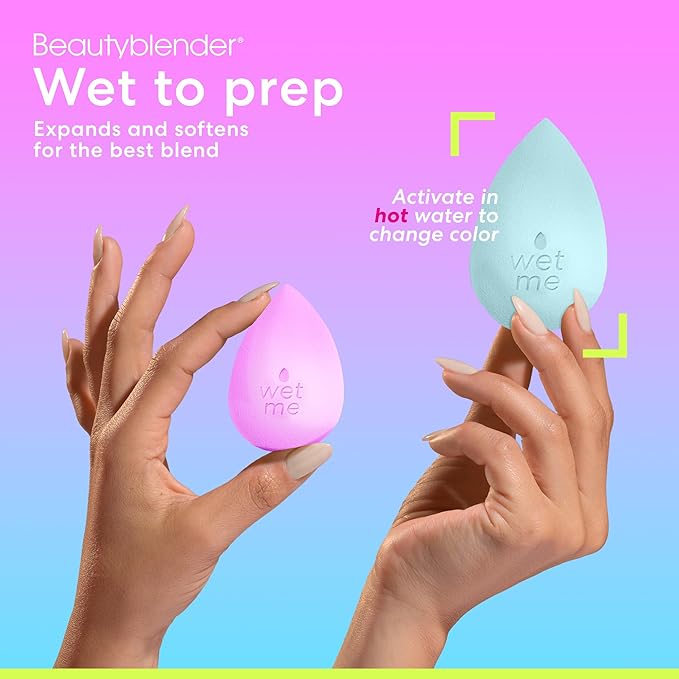 Beautyblender® | Wave Beauty Blender Makeup Sponge, Super-Soft Foam Easily Blends Foundations, Powders & Creams, Made in USA, Reusable, Washable, Streak Free Application, Vegan, Cruelty Free