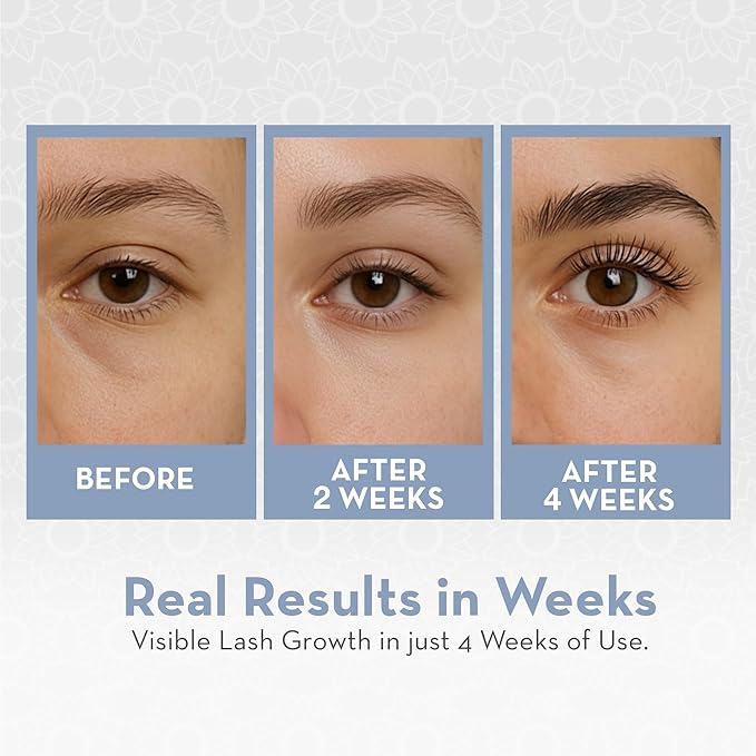 Pure Body Naturals Castor Oil for Eyelashes and Eyebrows - Nourishing Brow & Lash Growth Serum - Castor Oil Organic, Cold Pressed, Hexane Free - 2 Pre-Filled Applicators (10 ml each)