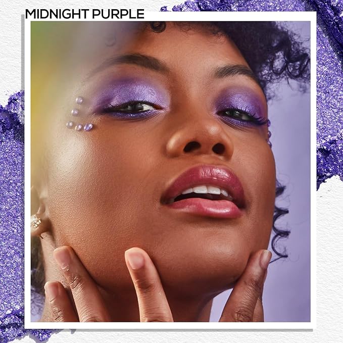 MAKI YIKA Dark Purple Crème Eyeshadow Single, Shimmer Cream Lavender Eye Shadow palette for Women, Color Stay Long Lasting Waterproof Eye Makeup Monochrome Eyeshadows,#16