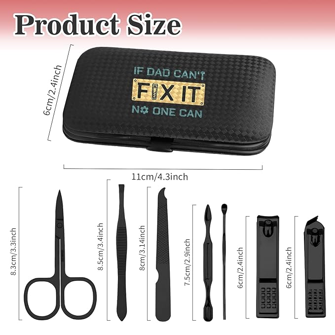 Christmas Gifts for Dad,Dad Christmas Gifts Stocking Stuffers from Daughter Son Birthday Funny Presents Valentines Day Father's Father Day Gift Nail Clippers Manicure Kit for Men Pedicure Tools