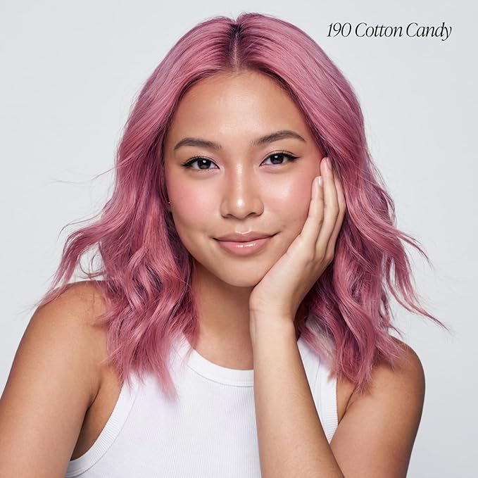 Adore Semi Permanent Hair Color (190 Cotton Candy) (2 Pack) | Vegan & Cruelty-Free Pink Hair Dye | No Ammonia, No Peroxide, No Alcohol | 4 Fl Oz