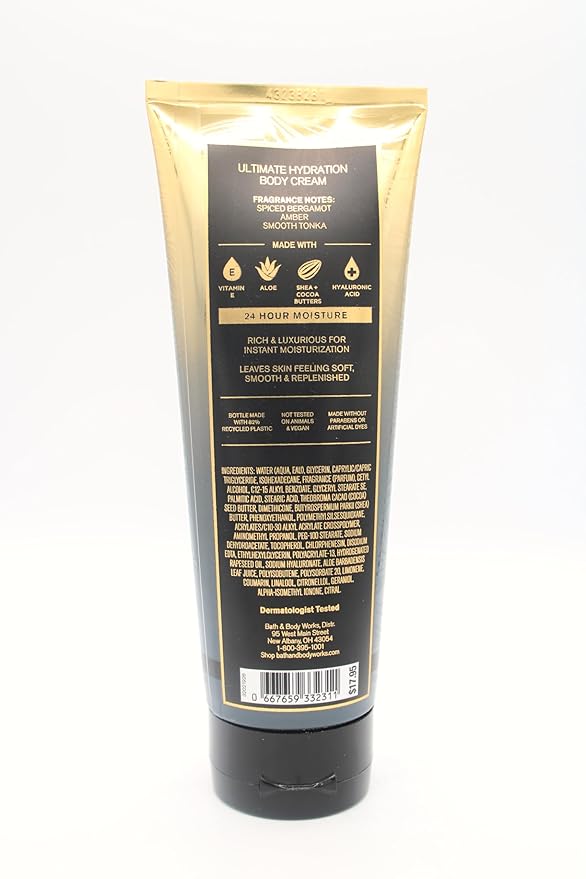 After Dark, Bath and Body, Men's Ultimate Hydration Body Cream, 8 oz