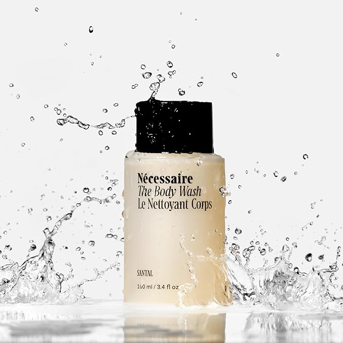 Nécessaire The Body Wash Santal. Natural Body Wash for Women & Men, Therapeutic Shower Gel with Epsom Salt + Minerals. Gel Cleanse. 3.4fl oz
