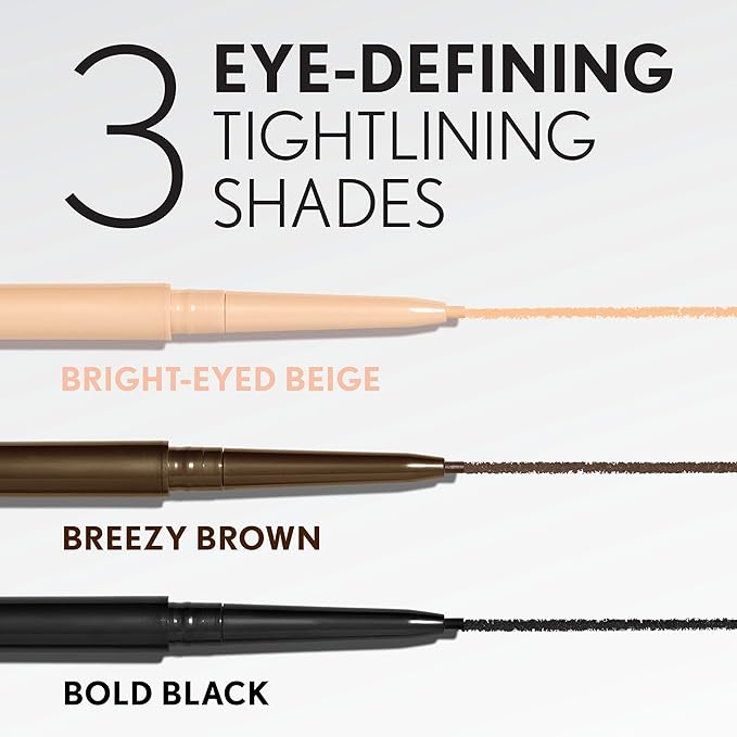 CoverGirl Perfect Point Plus Lashline, Bright-Eyed Beige, Micro Eye Pencil, Ultra-Precise 1.5 Millimeter Tip, Creamy Gel Formula, Clean & Vegan, Talc-Free, Waterproof, 0.002oz