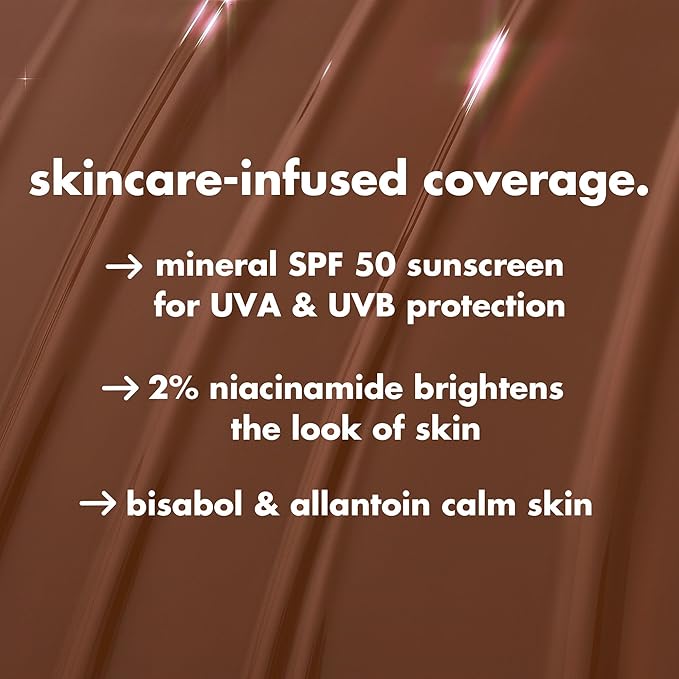 e.l.f. Halo Glow Skin Tint SPF 50, Tinted Moisturizer For Light, Buildable Coverage, Creates A Natural Glow, Vegan & Cruelty-Free, 12 Tan Cool
