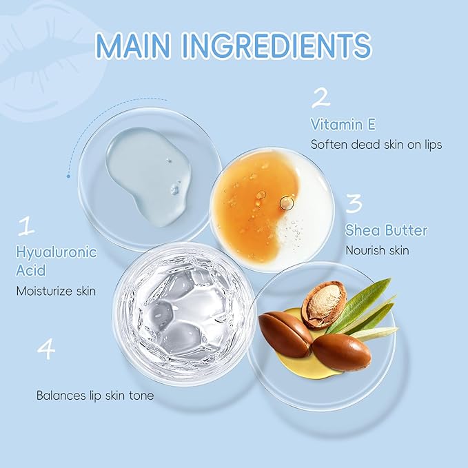 AKARY 10Pcs Milk Hydrating Lip Mask, Sleep Crystal Jelly Gel Care Pads, Moisturizing Wrinkle Firm Hydrate Lips, Soften Cutin, Nourish, Keep Plump, Remove Dead Skin, Fine Lines, Make Your Dry Lip (10)