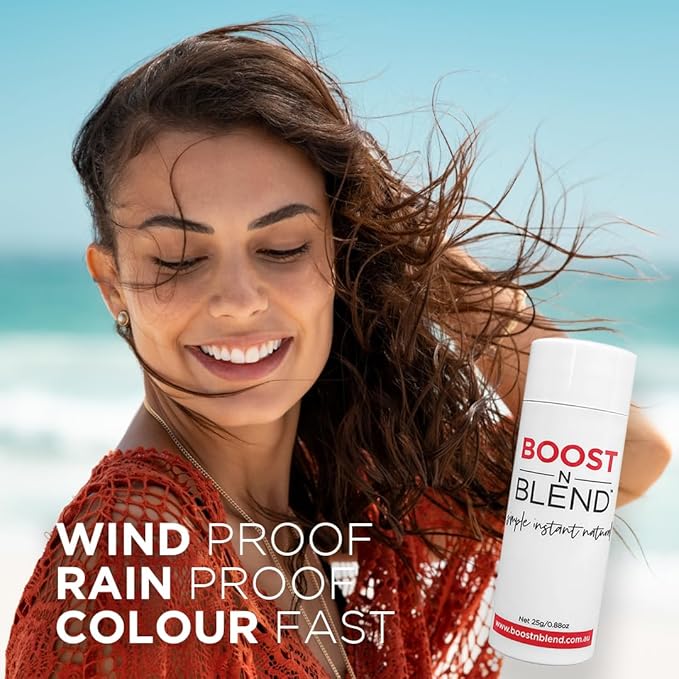 Boost N Blend Scalp Concealer - Hair Powder and Cotton Fibers for Thinning Hair & Visible Scalp (25g/0.88oz) - Hair Volumizer for Women