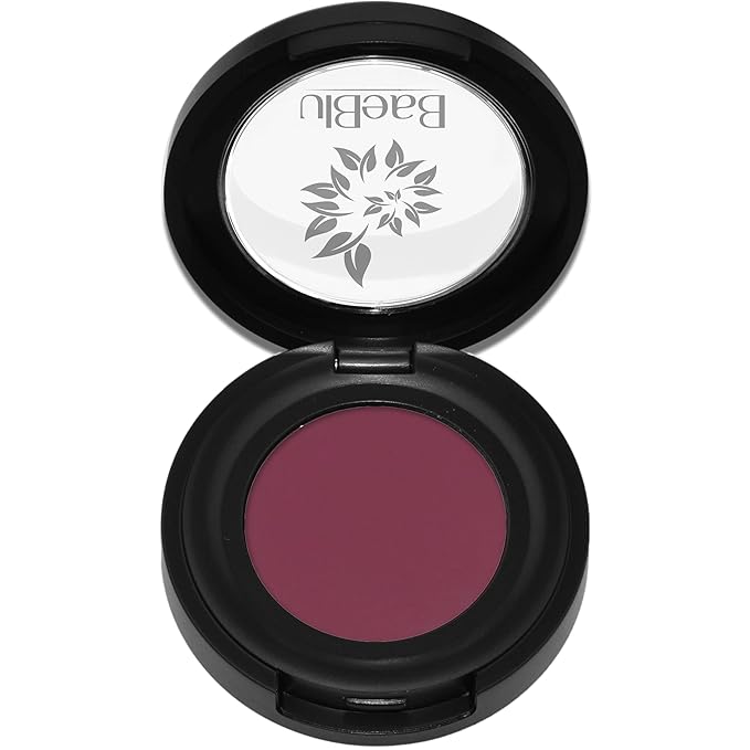 BaeBlu Hypoallergenic Eyeshadow Organic 100% Natural Finely Pressed Velvety Smooth Powder, Made in USA, Redshift