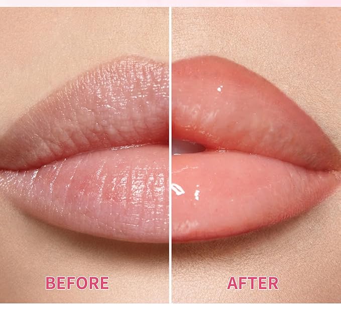 Double-Ended Peel-Off Lip Liner & Gloss Tint – Long-Lasting Hydrating Lip Color, Smudge-Proof & Kiss-Proof Gloss Duo for Plump Shiny Lips (02 Honey Nude)