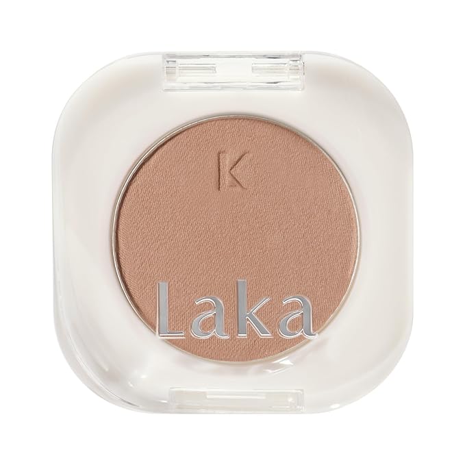 Laka Mono Single Eyeshadow, 1.8g/0.06 oz, High Pigment Eye Shadow, Easy Apply, Long Lasting Color, Smooth Blendable Formula, Vegan, K-Beauty (#906 Tawny)