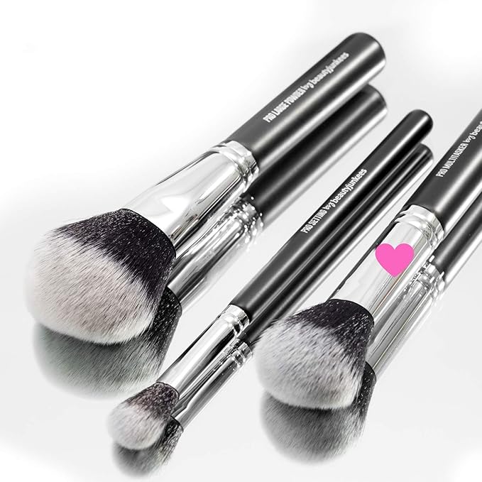 Powder Blush Bronzer Makeup Brush – Large Fluffy Domed Multitasker Make Up Brushes, Cheek Blusher, Contour, Blending, Setting Loose, Compact, Translucent, Minerals, Soft Synthetic Vegan Cruelty Free