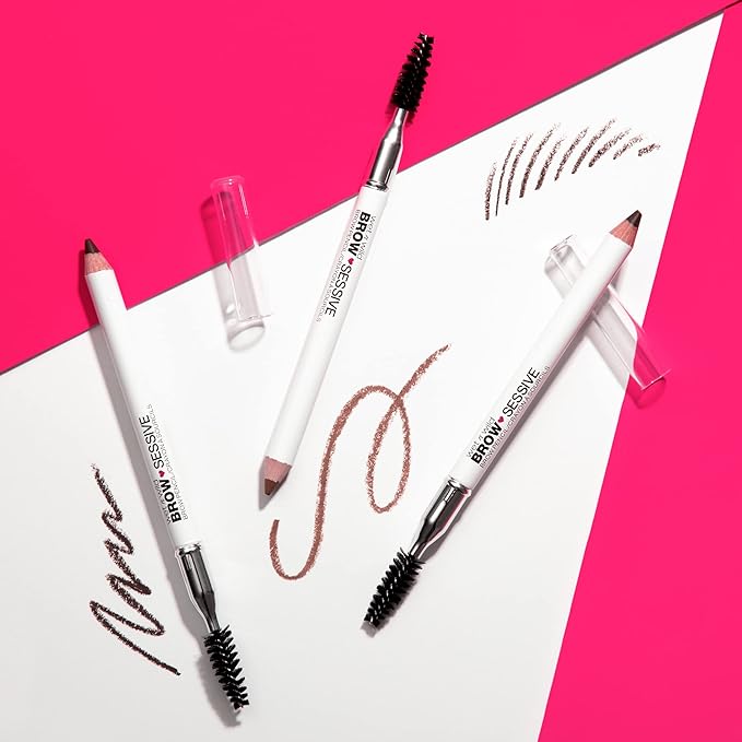 wet n wild Brow Pencil, Medium Brown | Ultra-Precise | Dual-Ended Spoolie | Buildable Formula | Cruelty-Free & Vegan