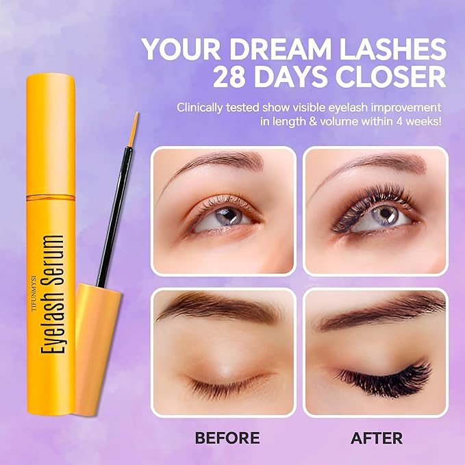 Eyelash Growth Serum – Advanced Lash Serum For Lashes Growth - Boost Longer, Fuller, Thicker Lashes with Root Activating Formula | Vegan & Cruelty-Free | Sensitive Eyes Safe | 5ml
