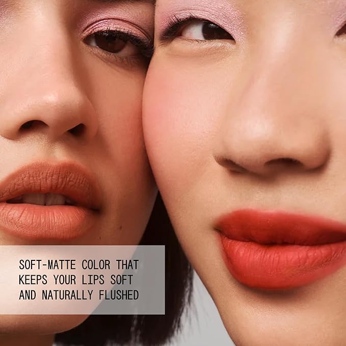 about-face Blur Matte Lip Plump – Soft-Matte Liquid Lipstick with Plumping Effect – Hydrating, Vegan, Cruelty-Free, Clean Beauty – 0.2 oz (Coquette - Rosy Peach)
