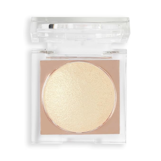 Revolution Beauty London Beam Bright Highlighter, All Over Face Glow, Powder To Liquid Formula, 5 Different Shades, Golden Gal