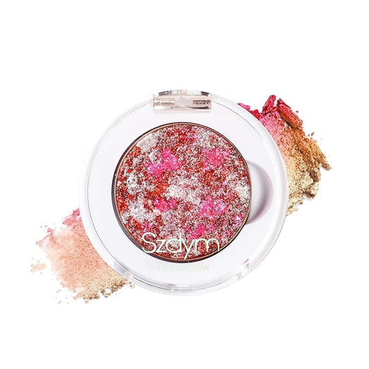 Chameleon Multichrome Eyeshadows,1 Pot=3 Shifting Colors, Single Eyeshadow Pot,Vegan Neon-Rainbow Shift,Pure Mineral Pigments, Long-Lasting Silk Glide,Smooth and Highly Pigmented shade