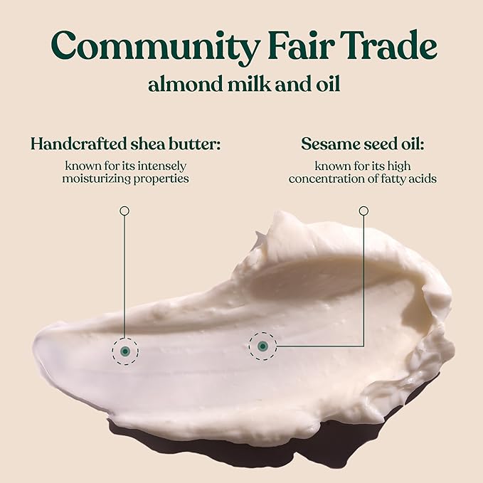 The Body Shop Almond Milk Body Butter - Nourishing & Moisturizing Skincare for Dry and Sensitive Skin – Vegan - 6.75 Oz