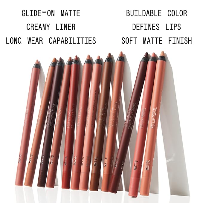 about-face Matte Fix Lip Pencil Baby Be Good – Long-Wear, Creamy Matte Lip Liner with Hyaluronic Acid & Vitamins C & E – Vegan, Cruelty-Free, Clean Beauty – 0.042 oz (Peachy Beige)
