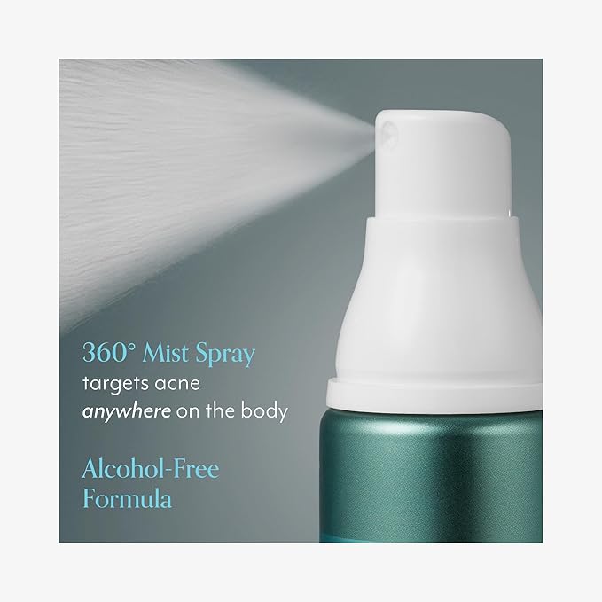 Bliss Clear Genius Body Acne Spray - 3.5 Fl Oz - Maximum Strength 2% Salicylic Acid & Niacinamide - Targets Body Acne & Prevents Future Breakouts - Post Workout - Clean - Vegan & Cruelty-Free