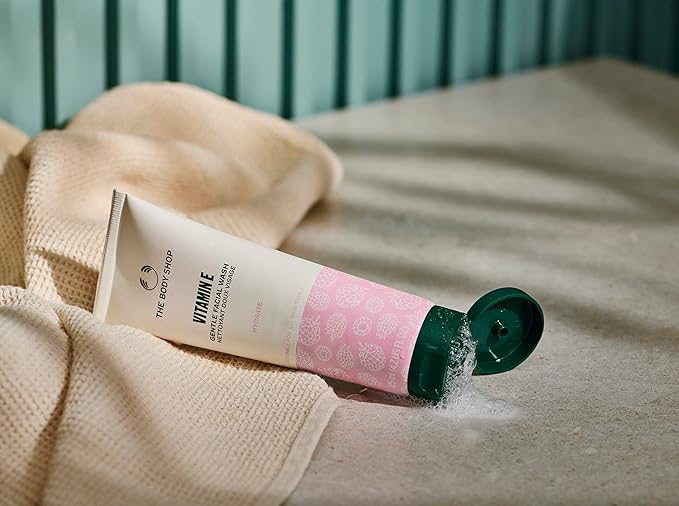 The Body Shop Vitamin E Face Wash, For All Skin Types, Vegan, 4.2 Fl Oz