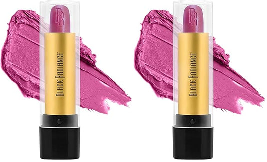 Black Radiance Perfect Tone Lipstick Lip Color, Purple Passion, 0.13 Ounce (Pack of 2)