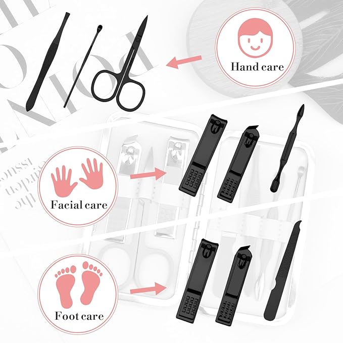 Husband Valentines Day Gifts,Sentimental Birthday Christmas Mens Gifts Stocking Stuffers for Husband from Wife Anniversary Personalized Gift Christmas Nail Clippers Manicure Kit for Men Pedicure Tools