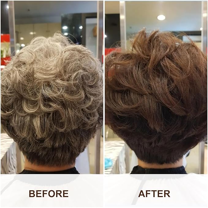Permanent Hair Color, Permanent Brown Hair Dye （17.64 Ounce） 100% Grey Coverage, Ammonia Free, Vegan, Cruelty Free | Biotin for Thicker, Fuller Hair (Brown, 200ML)