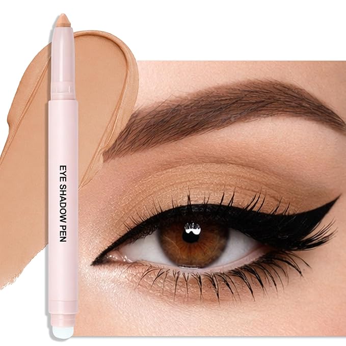 Erinde Cashmere Brown Eyeshadow Stick, Waterproof Nude Matte Eye Shadow Sticks, Cream Eye Shadow Pencil Crayon, Buildable & Blendable Long-Lasting Eyeshadow for Older Women, Vegan & Cruelty-Free, B05