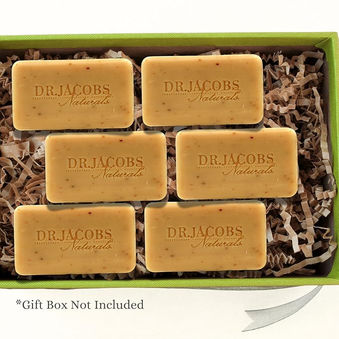 Dr Jacobs Naturals, Triple Milled Loofah Exfoliating Castile Bar Soap (Pack of 6) - Free of Parabens, Sulfates, Synthetics, Gltuen and GMO (Coco Loco Limeade)