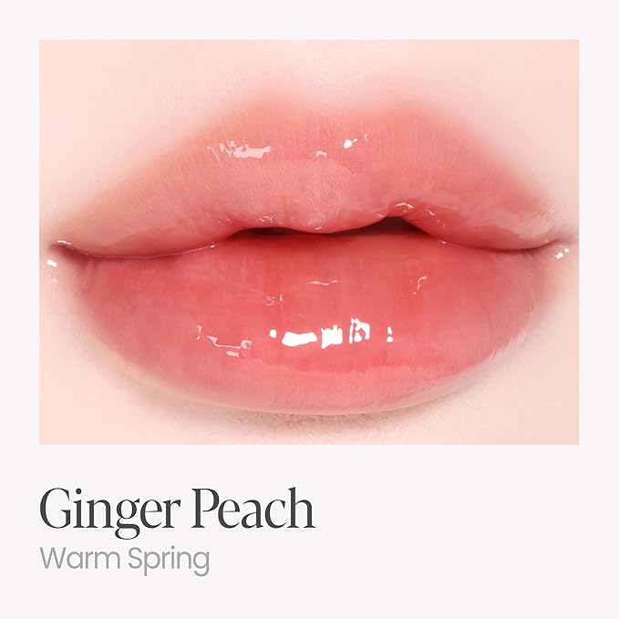 Espoir Couture Lip Tint Glaze #17 Ginger Peach | Volumizing Lip Stain with Juicy Texture, Long-Lasting & Vibrant Colors, Moisturizing & Hydrating, Glossy Formula, Vegan, Korean Makeup, 0.14 oz