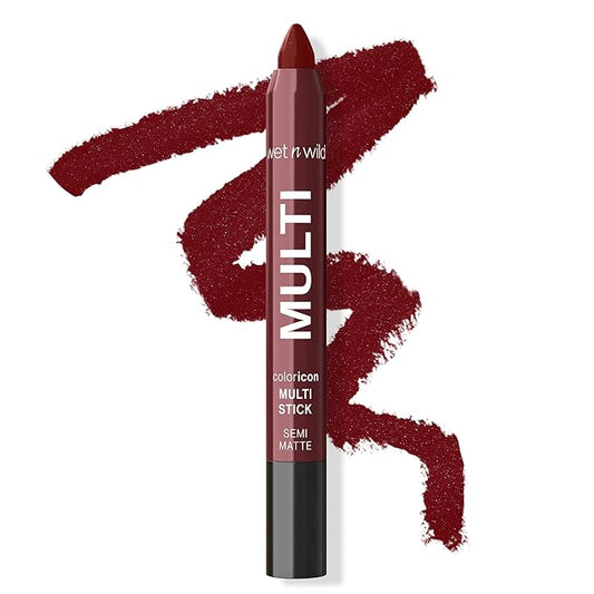 wet n wild Color Icon Cream Eyeliner Eyeshadow Multi-Stick, Moisturizing, Nourishing Velvety Cream-to-Powder Buildable & Blendable Formula, Cruelty-Free & Vegan - Burning Bridge