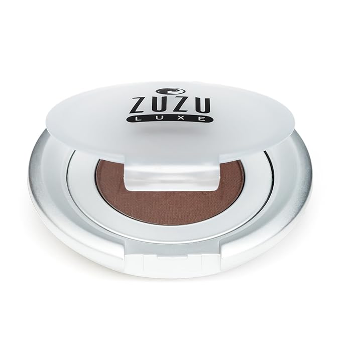 Zuzu Luxe Mineral Eyeshadow (Espresso - Darkest Brown/Matte), Richly pigmented, velvety smooth formula. Natural, Paraben Free, Vegan, Gluten-free, Cruelty-free, Non GMO, 0.07 oz