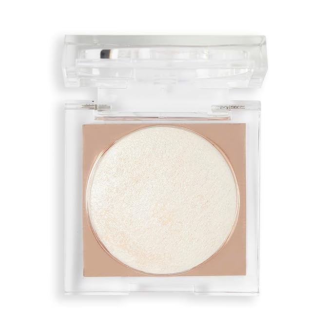 Revolution Beauty London, Beam Bright Highlighter, All Over Face Glow, Powder To Liquid Formula, 5 Different Shades, Diamond Glow