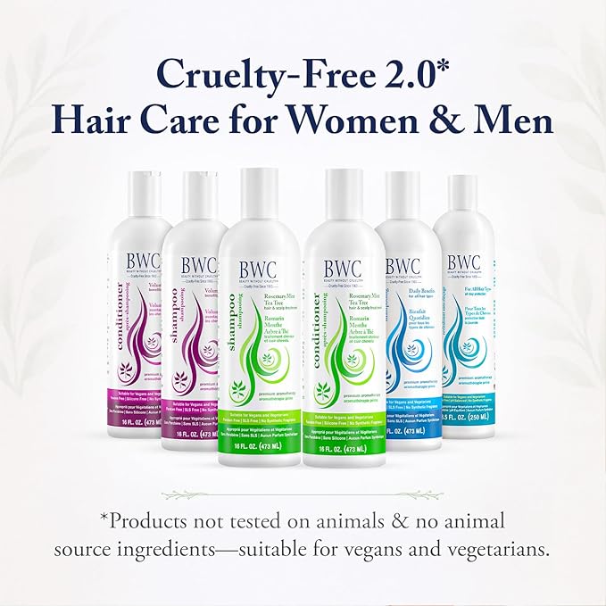 Beauty Without Cruelty Hair Spray, “Natural Hold” – Non-Aerosol Spray with Rosemary, Lavender & Green Tea Extracts, Vegan-Friendly & Cruelty-Free, 8.5 Oz
