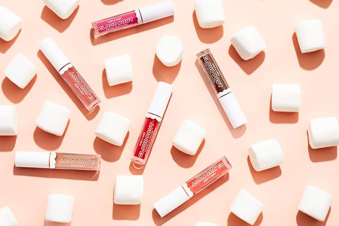 wet n wild Lip Cream Cloud Pout w/Marshmallow, Pink Girl, You're Whipped | Argan Oil | Vitamin E | Marshmallow Flavored