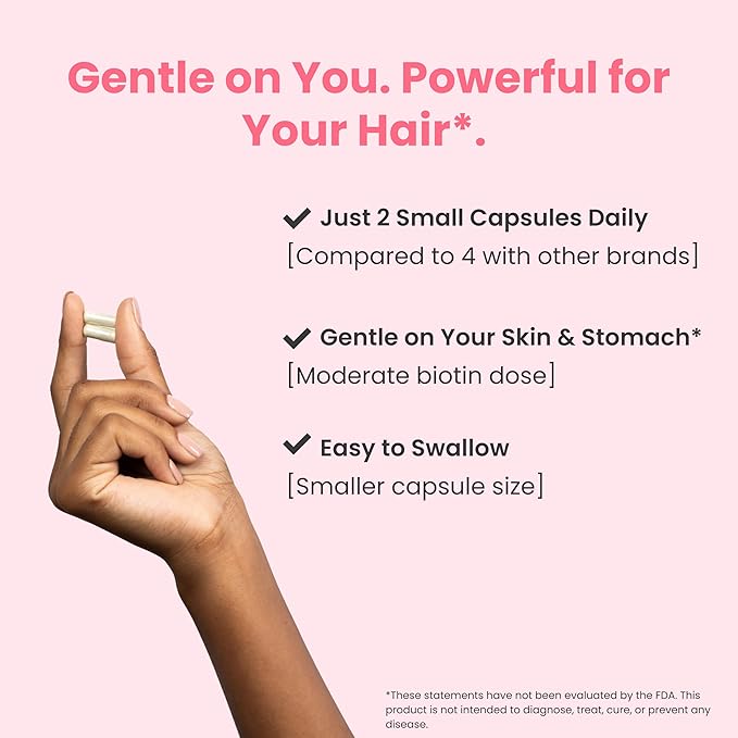 HairAnew Hair Growth Vitamins for Thicker Stronger Hair | Works for Women & Men All Hair Types | 11 Hair Vitamins & Ingredients | 5000mcg Biotin | Vegan | Independently Tested | 60 Capsules (6)