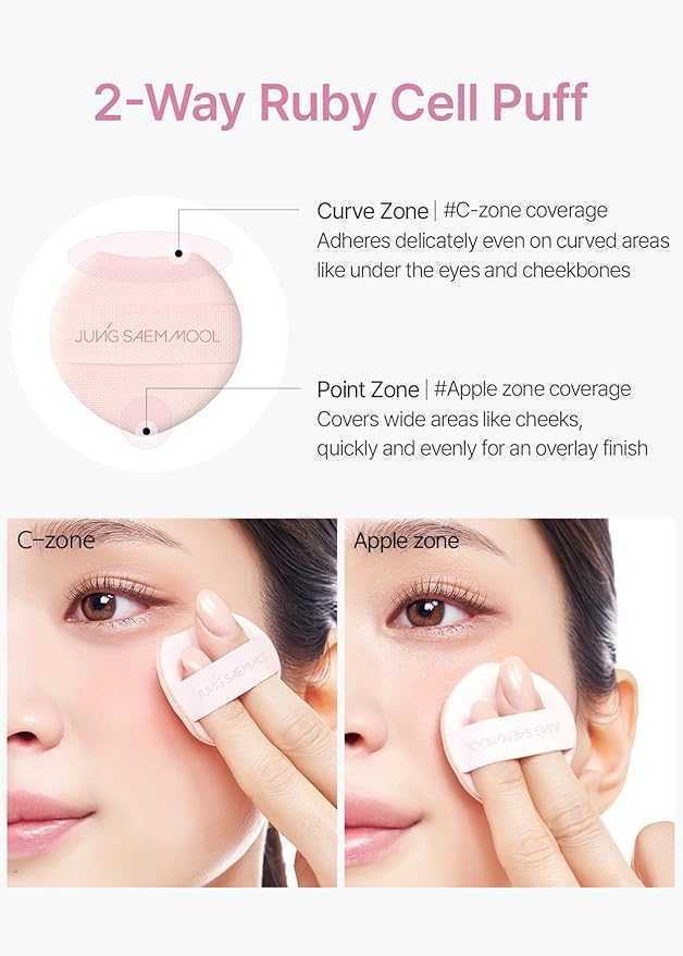 JUNG SAEM MOOL Artist Cushion Blush Blur | Matte & Soft Finish, Korean Liquid Blush for cheeks, Easy to Blend with Puff (Tan Apricot)