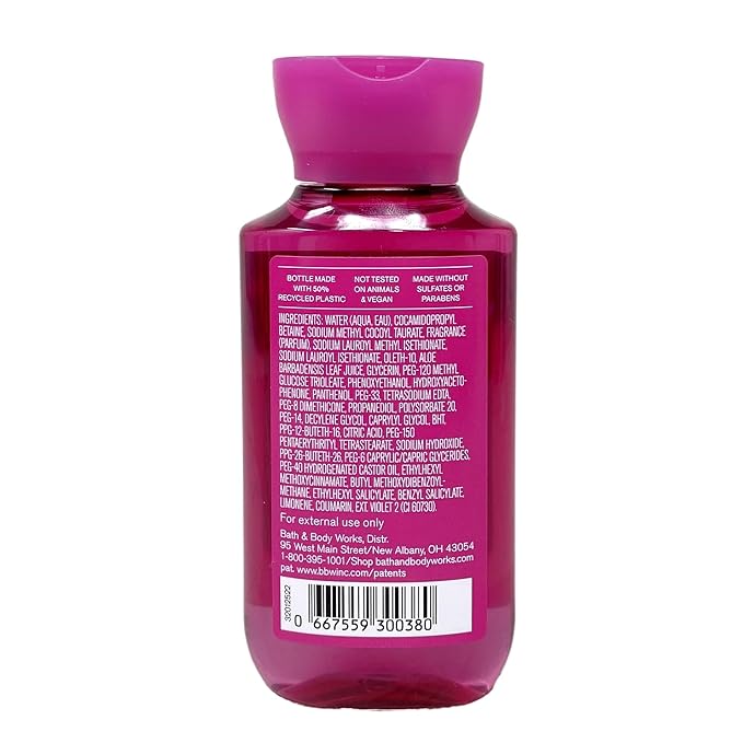 Bath & Body Works Perfect In Pink Mini Trio Bundle - Body Cream - Fragrance Mist and Body Wash with a Himalayan Salts Springs Sample Soap - Travel Size