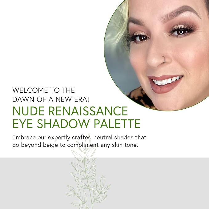 Honeybee Gardens Nude Renaissance Eye Shadow Palette, Clean and Bold, 4 Highly Pigmented Colors With Long Lasting Luxe Finish, Vegan, Cruelty-Free, Gluten-Free, and Paraben-Free, Net Wt 1.3g Each