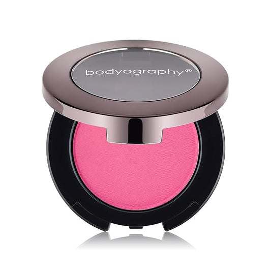 Bodyography Pressed Blush | Silky, Buildable Powder Formula for Cheeks | Rich Pigment with Long-Wearing Finish | Paraben, Gluten, Talc, Fragrance, Cruelty-Free & Vegan | After Glow - Baby Pink