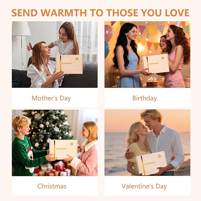 55 Pcs Valentines Day Gifts for Women, Orange Gel Overnight Mask, Skin Care Kit, Self-Care Spa Set, Bath & Body Care Basket Gift Set, Face Sheet Mask, Face Serum, Christmas, Mother Day