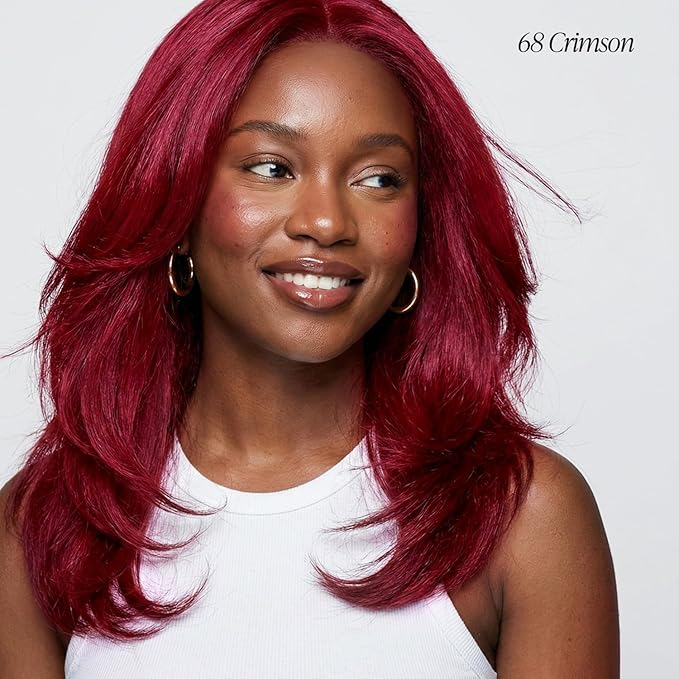 Adore Semi Permanent Hair Color (068 Crimson) | Vegan & Cruelty-Free Red Hair Dye | No Ammonia, No Peroxide, No Alcohol | 4 Fl Oz