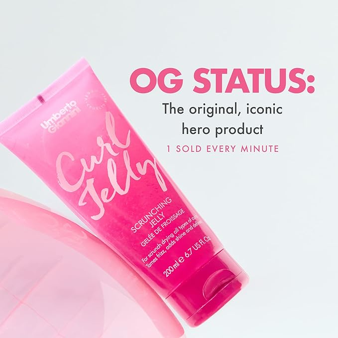 Umberto Giannini Curl Jelly Scrunching Jelly Bundle, Vegan & Cruelty Free Frizz Solution Gel for Curly or Wavy Hair, 200 ml (2 Pack)