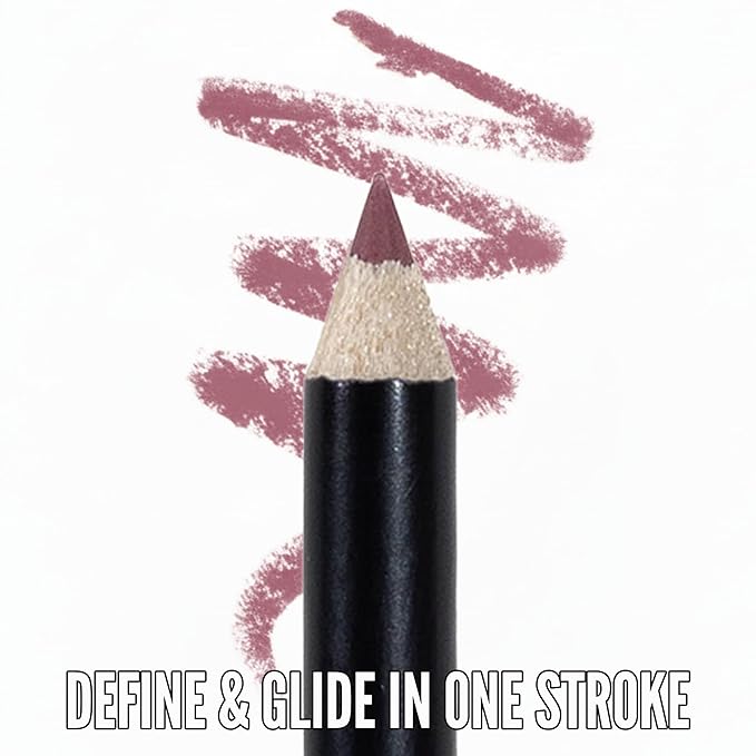 Mynena Mauve Nude Creamy Matte Waterproof Lip Liner | Long Lasting Transfer-Proof | Sharpenable | Blendable Pencil for Defined Lips
