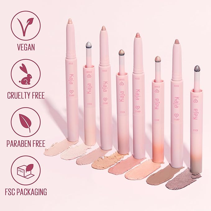 Kaja Eyeshadow - Wink Dazzle 01 Ice Illusion (Shimmer) | Glitter, Smudge Proof, Creamy Formula, Vegan, Cruelty-Free, Creamy, Blendable, High Pigmentation Shimmer Stick, Long Lasting, Waterproof