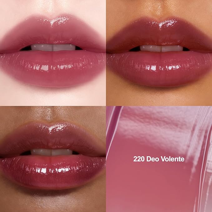 DINTO Blur-Glowy Lip Tint - Glossy Finish, Hydrating, Long Lasting, Lightweight Texture, Non-Sticky, Vegan & Cruelty-Free, K beauty (220 Deo Volente, 0.11 fl.oz)
